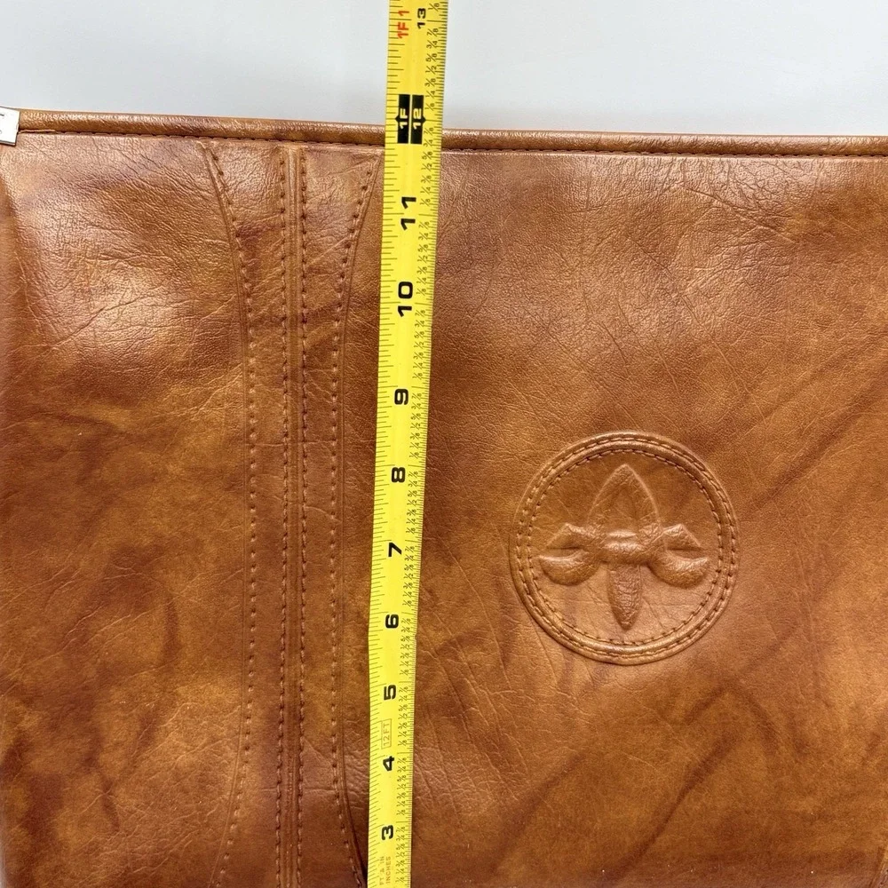 Vintage 1975 American Tourister Portfolio Briefcase Brown Faux Leather Case